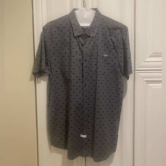 Grunt Style Gray Button Down Shirt - Picture 1 of 2